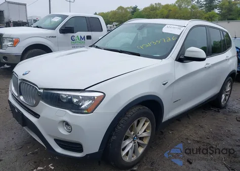 2016 BMW X3 xDrive28I из США, поврежденный, VIN 5UXWX9C55G0D79221